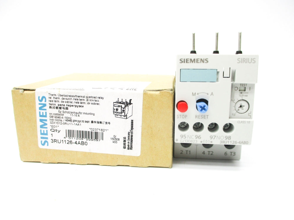 SIEMENS 3RU1126-4AB0 11-16A NSMP
