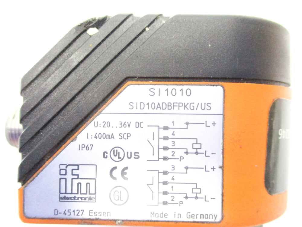 IFM EFECTOR SID10ADBFPKG/US SI1010 20-36VDC UNMP