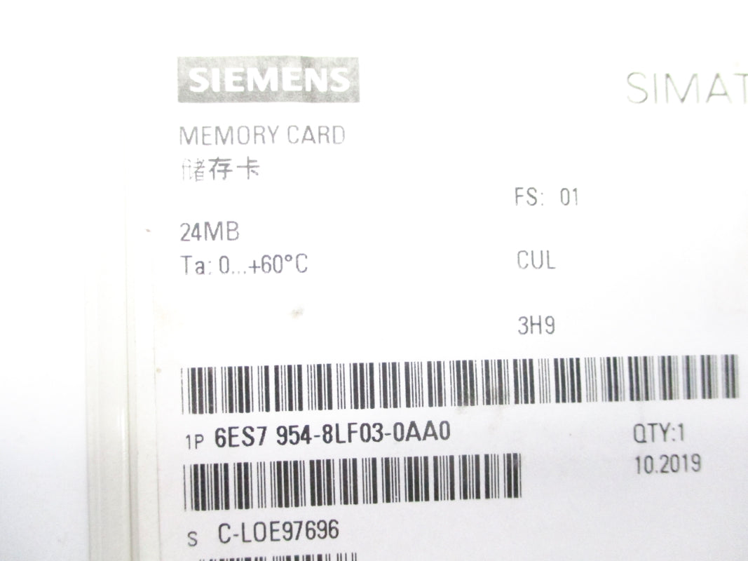SIEMENS 6ES7954-8LF03-0AA0 NSMP