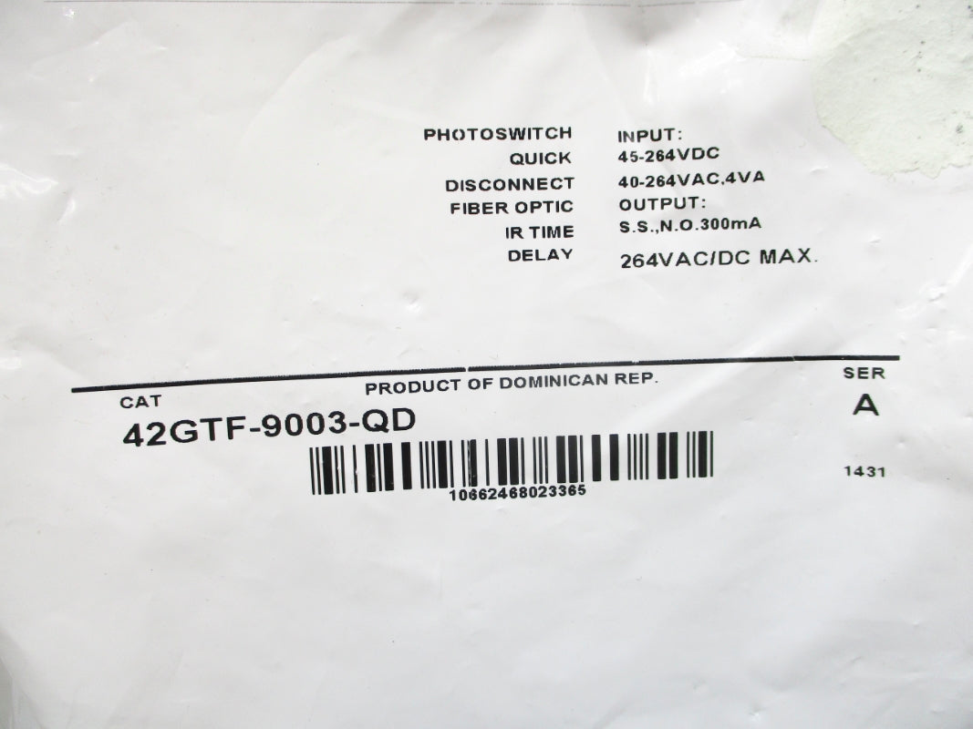 ALLEN BRADLEY 42GTF-9003-QD SER. A NSMP