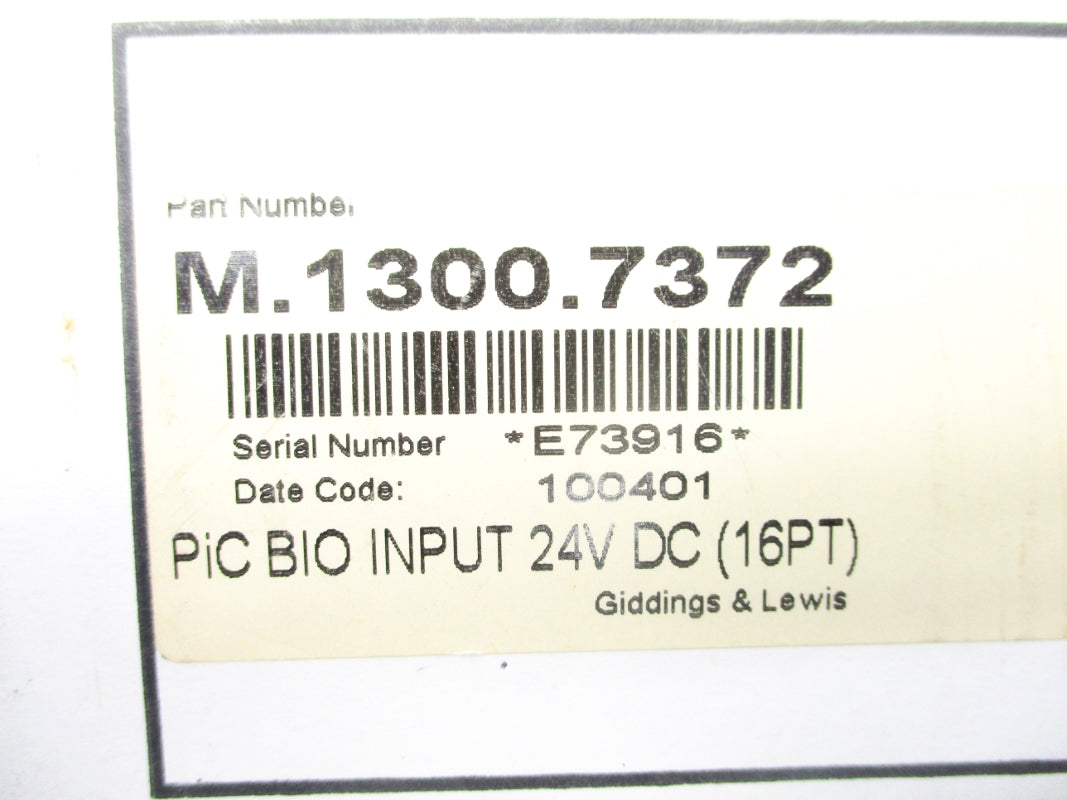 GIDDLINGS&LEWIS M.1300.7372 NSMP