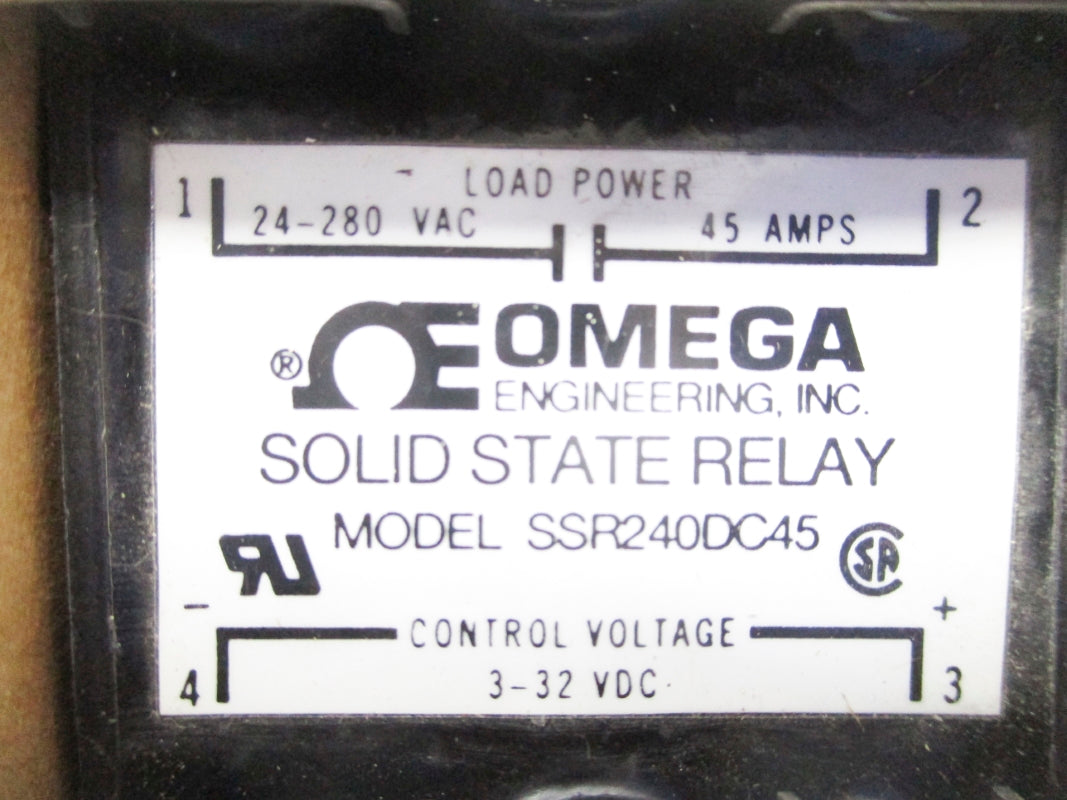 OMEGA SSR240DC45 45A 24-280VAC NSMP