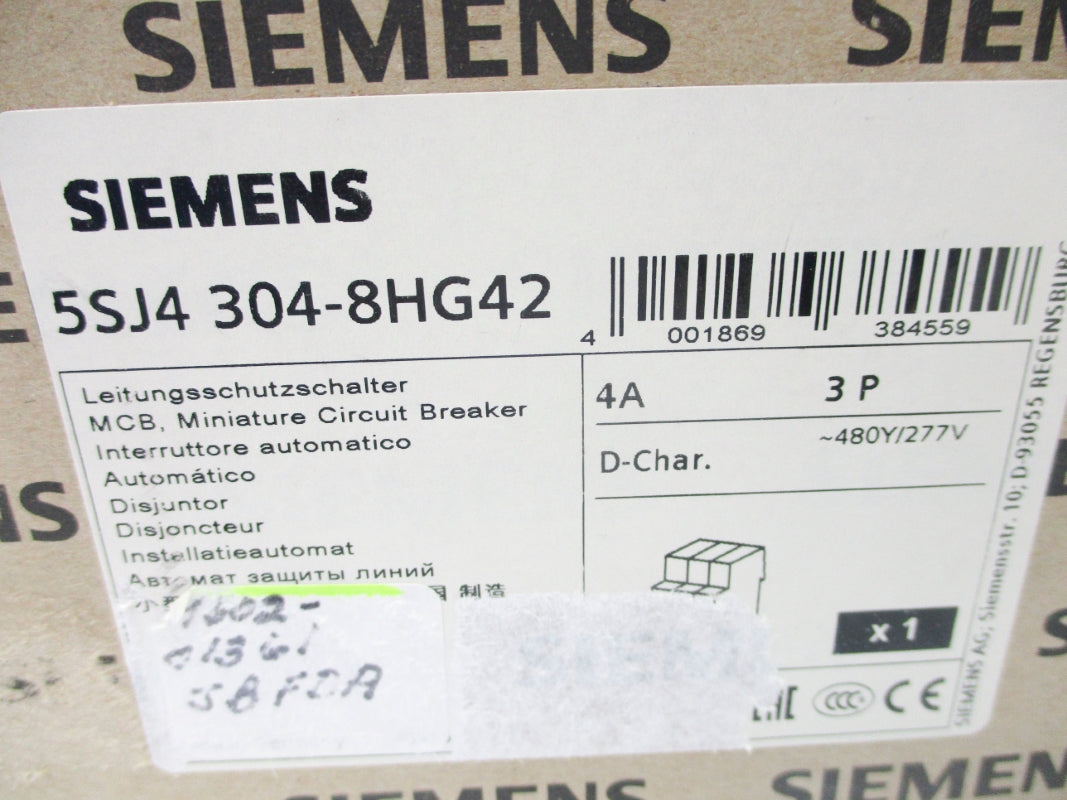 SIEMENS 5SJ4304-8HG42 4A 277VAC NSMP