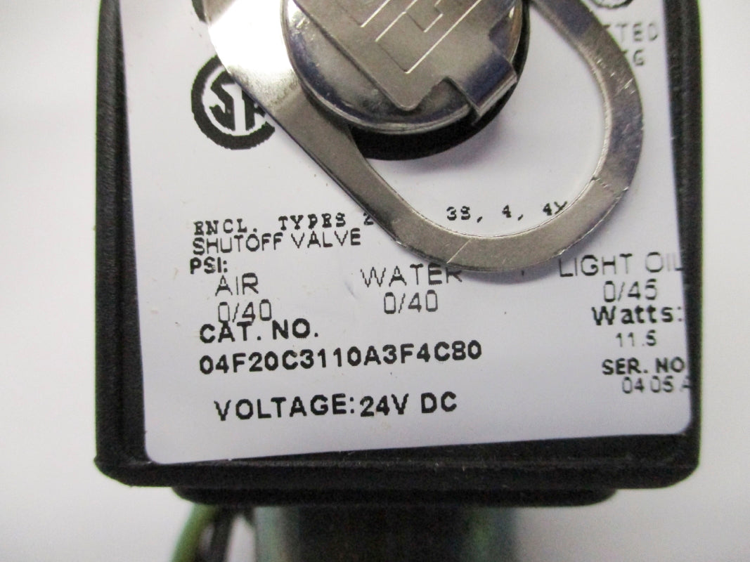 PARKER 04F20C3110A3F4C80 24VDC 45PSI NSMP