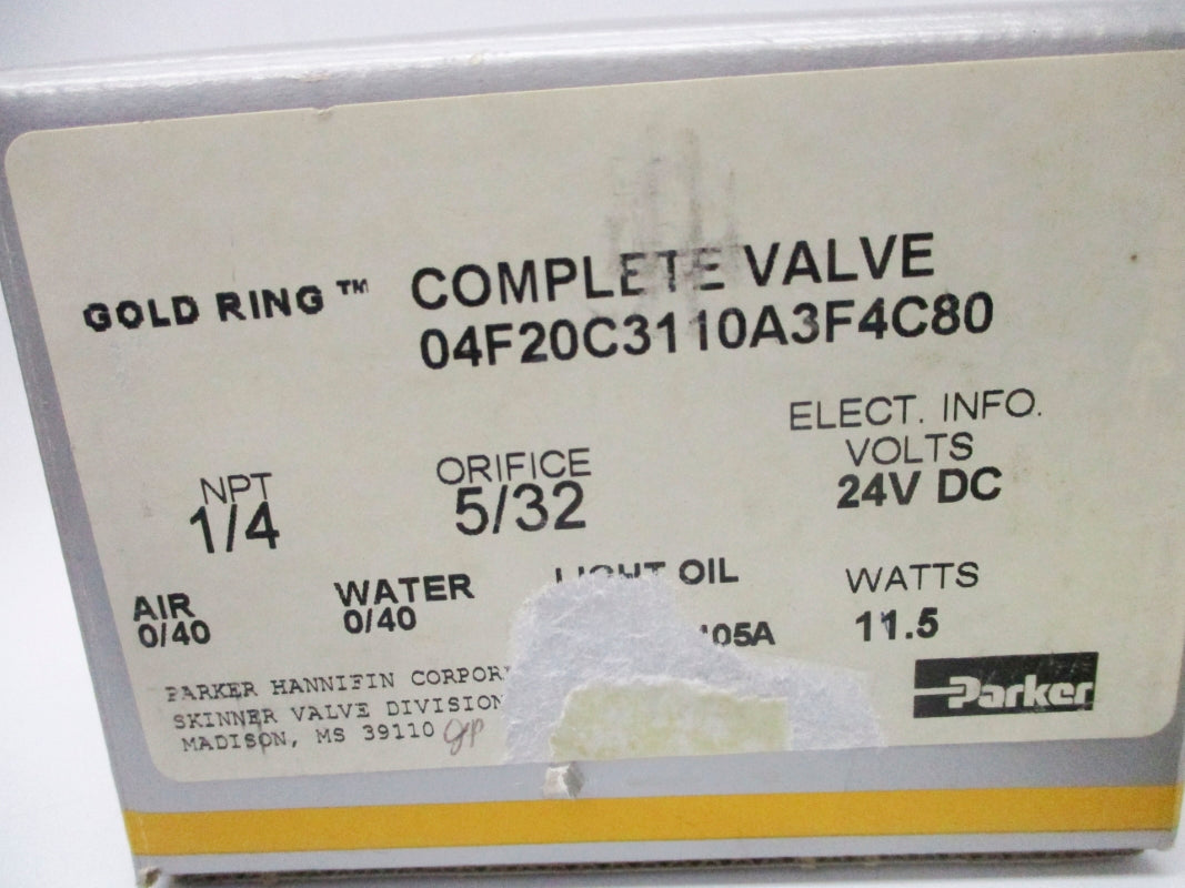 PARKER 04F20C3110A3F4C80 24VDC 45PSI NSMP