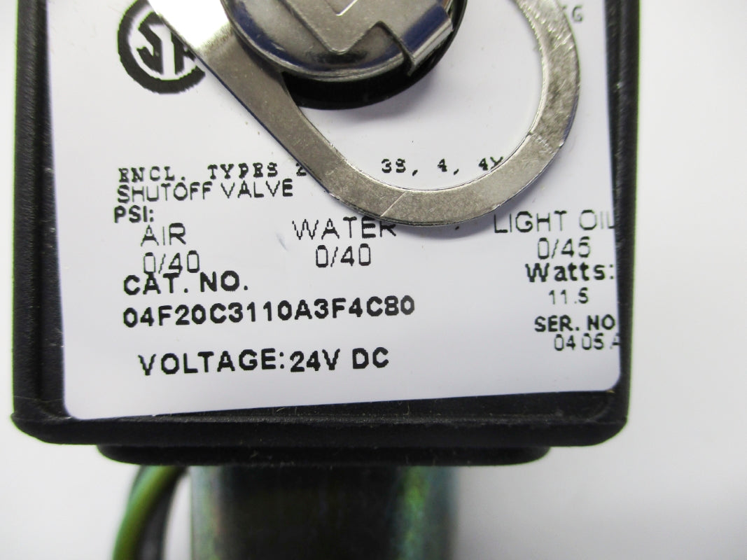 PARKER 04F20C3110A3F4C80 24VDC 45PSI NSNP