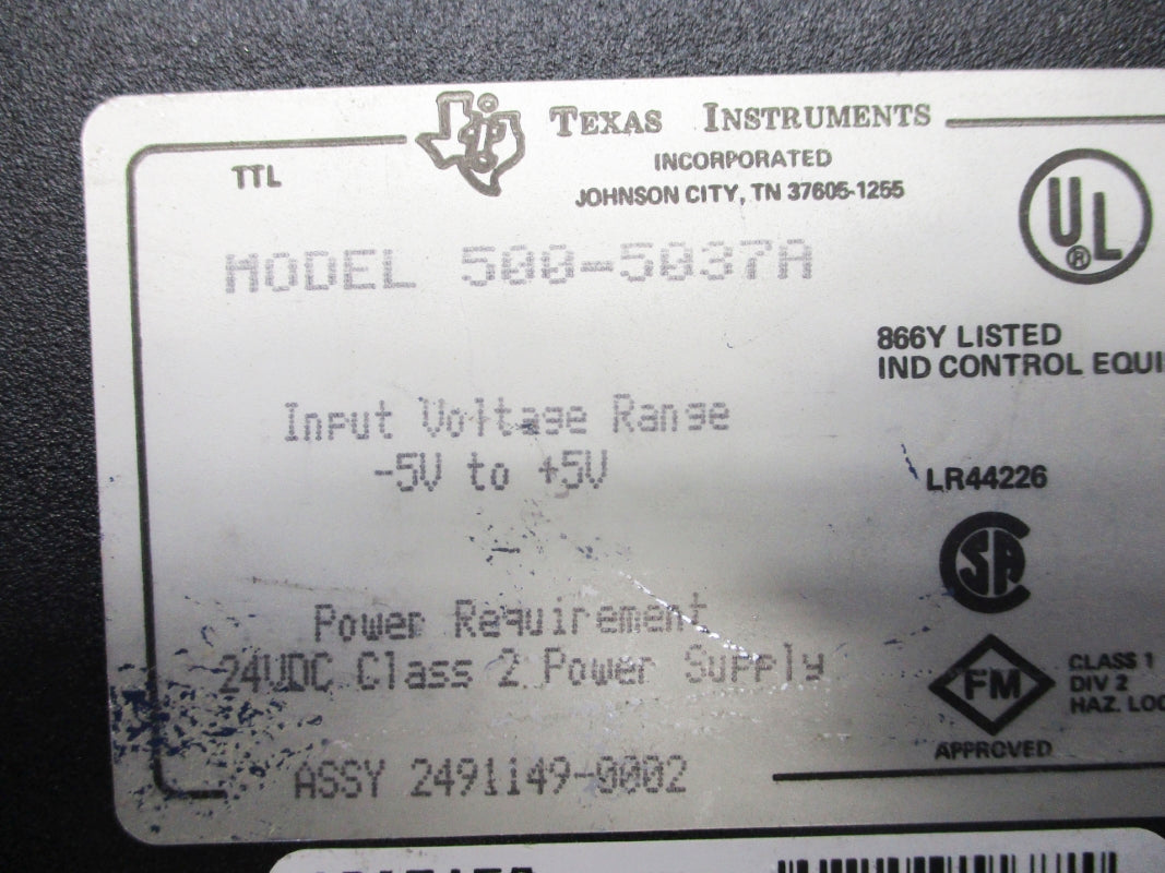TEXAS INSTRUMENT 500-5037A NSNP