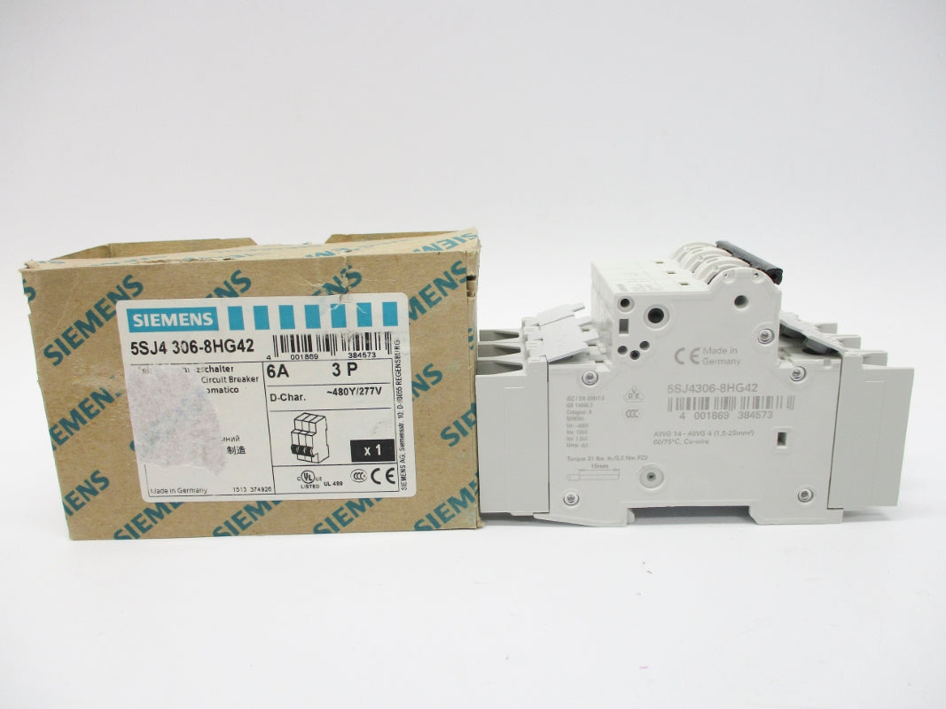 SIEMENS 5SJ4306-8HG42 6A 277VAC NSMP