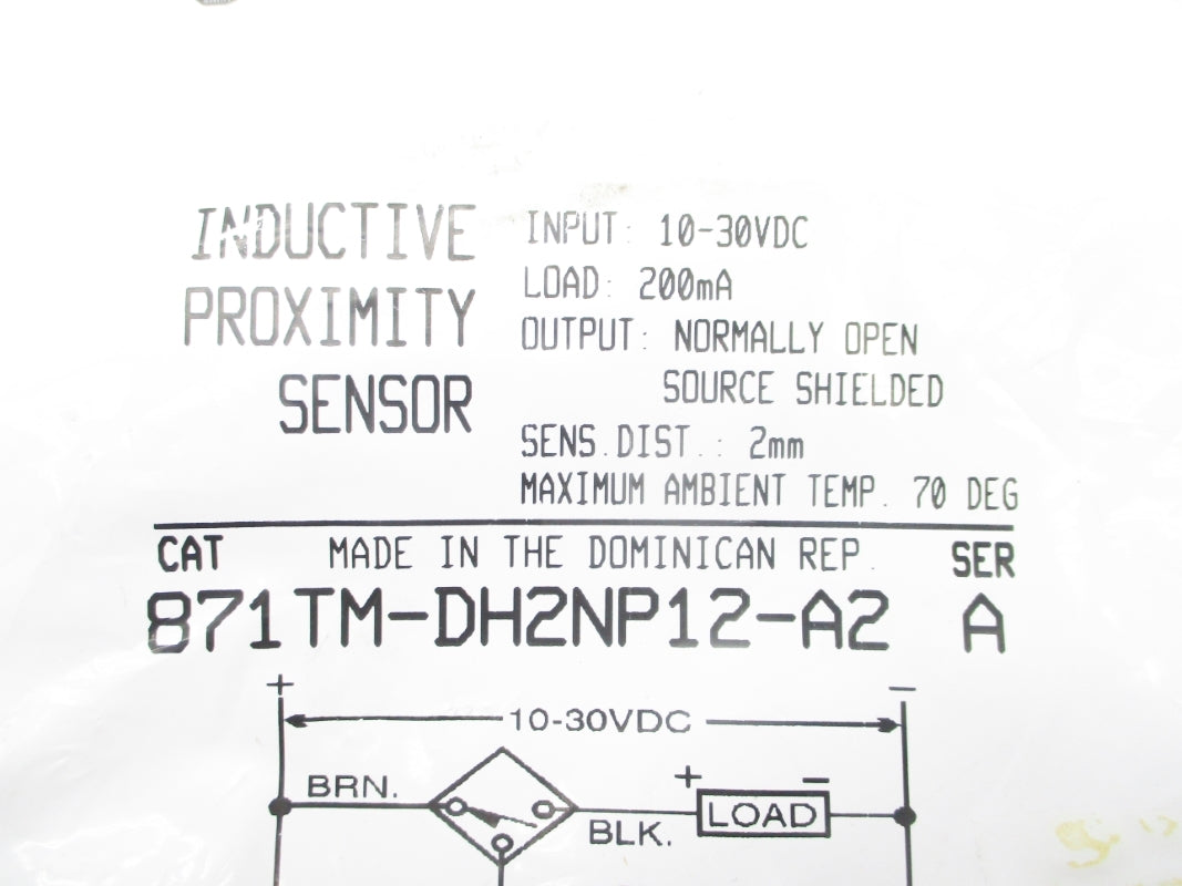ALLEN BRADLEY 871TM-DH2NP12-A2 SER. A NSMP