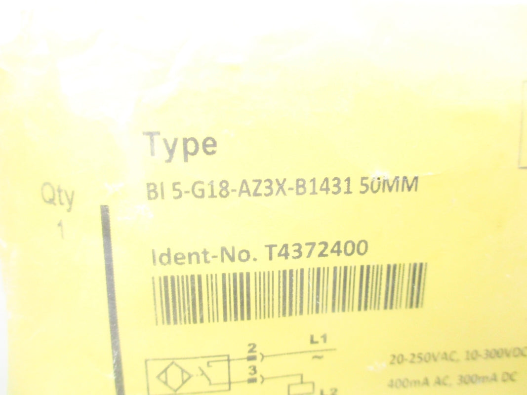TURCK BI5-G18-AZ3X-B1431-50MM T4372400 NSMP