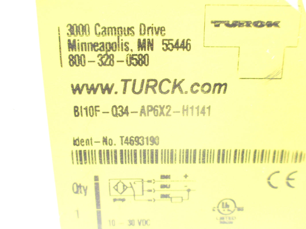 TURCK BI10F-Q34-AP6X2-H1141 T4693190 NSMP