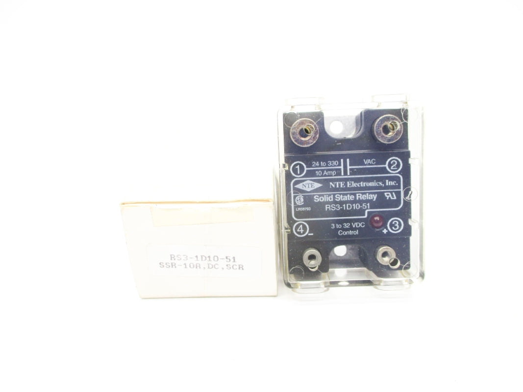 NTE ELECTRONICS RS3-1D10-51 3-32VDC 10A NSMP