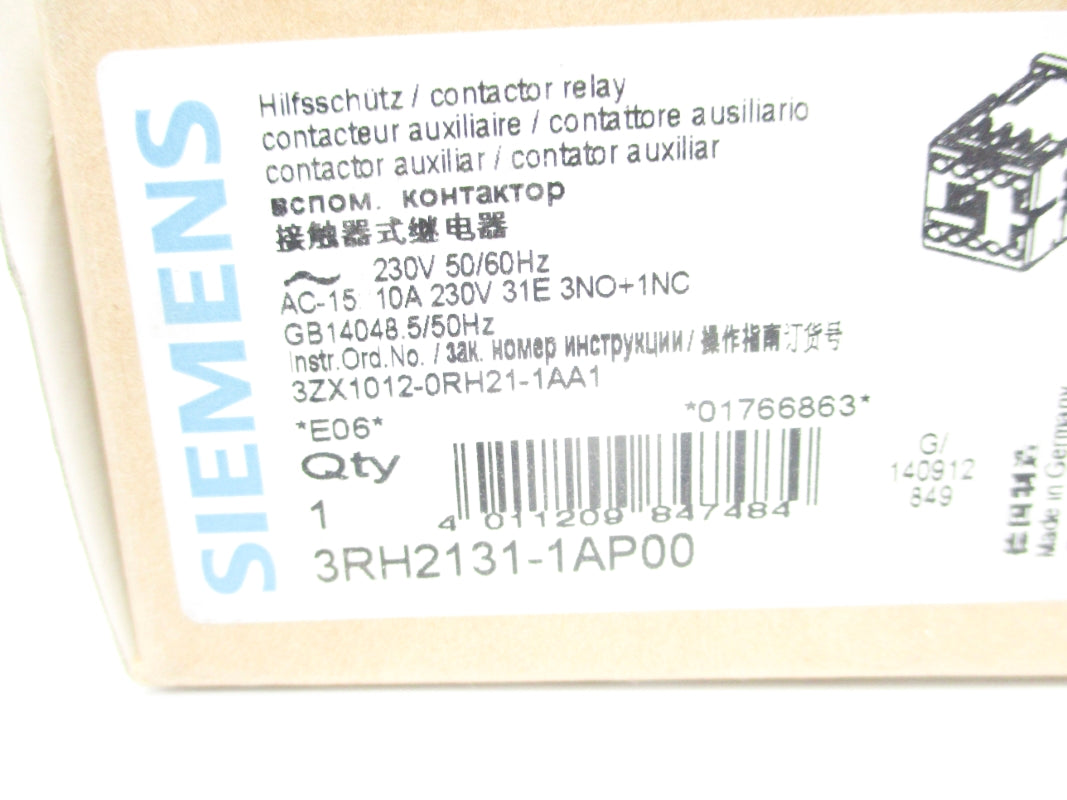 SIEMENS 3RH2131-1AP00 230V NSMP