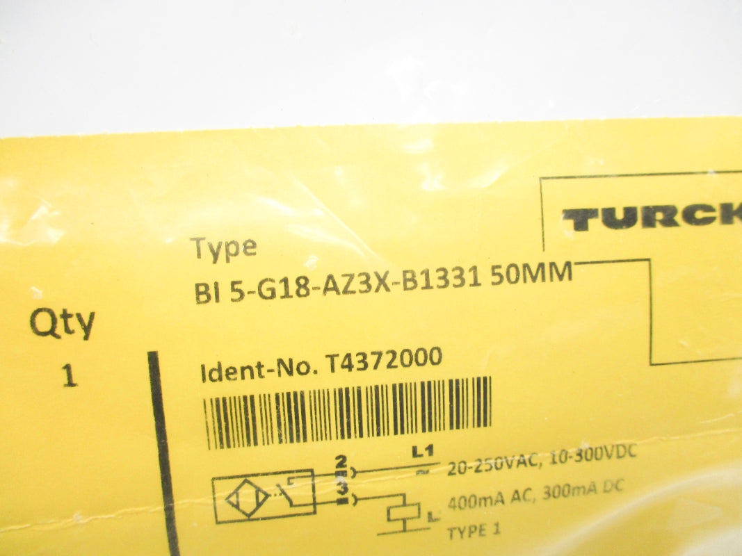 TURCK BI5-G18-AZ3X-B1331-50MM T4372000 NSMP