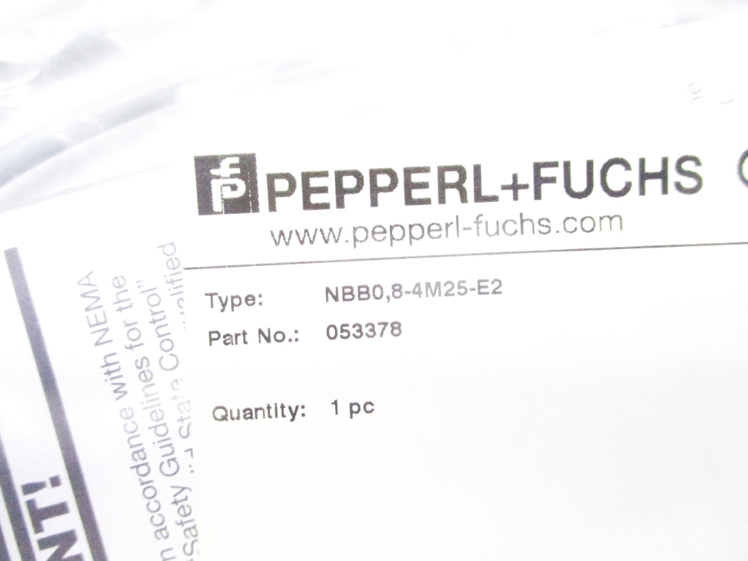 PEPPERL+FUCHS NBB0,8-4M25-E2 053378 NSMP