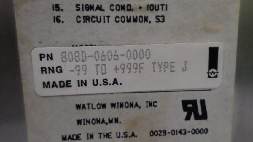 WATLOW 808D-0606-0000 DIGITAL TEMPERATURE CONTROL *NEW NO BOX*