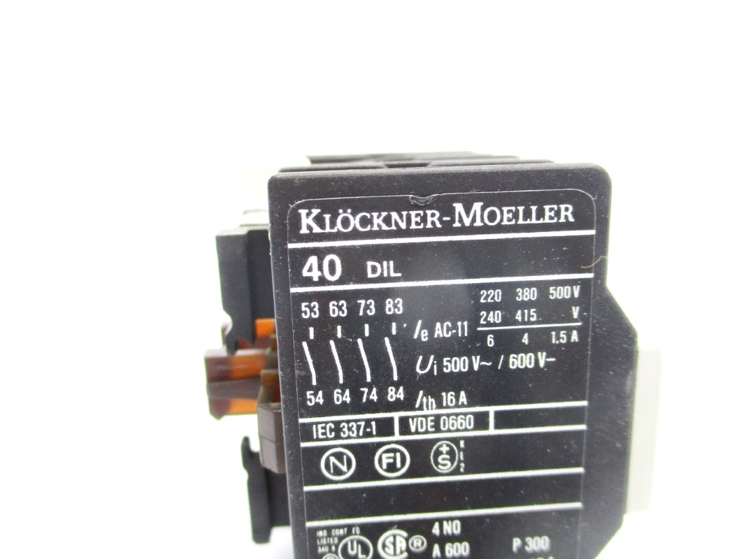 KLOCKNER MOELLER 40DIL NSNP