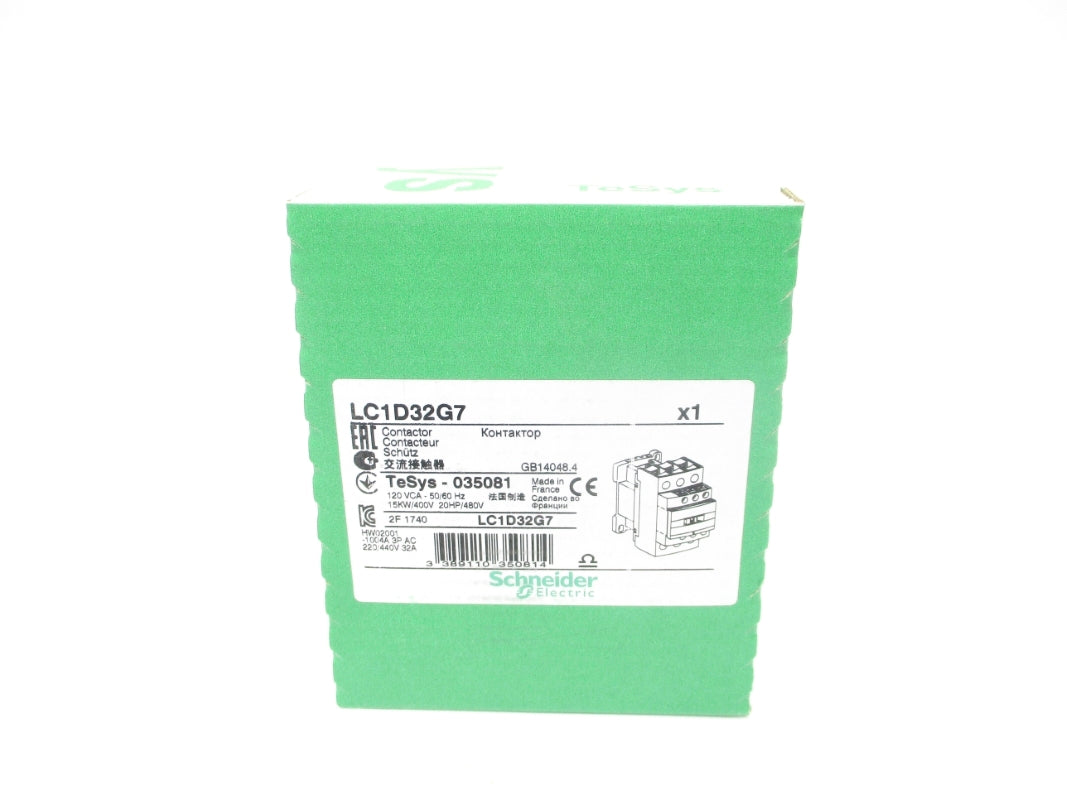 SCHNEIDER ELECTRIC LC1D32G7 120VAC NSFS
