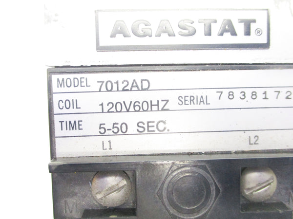 AGASTAT 7012AD 120V 5-50S UNMP