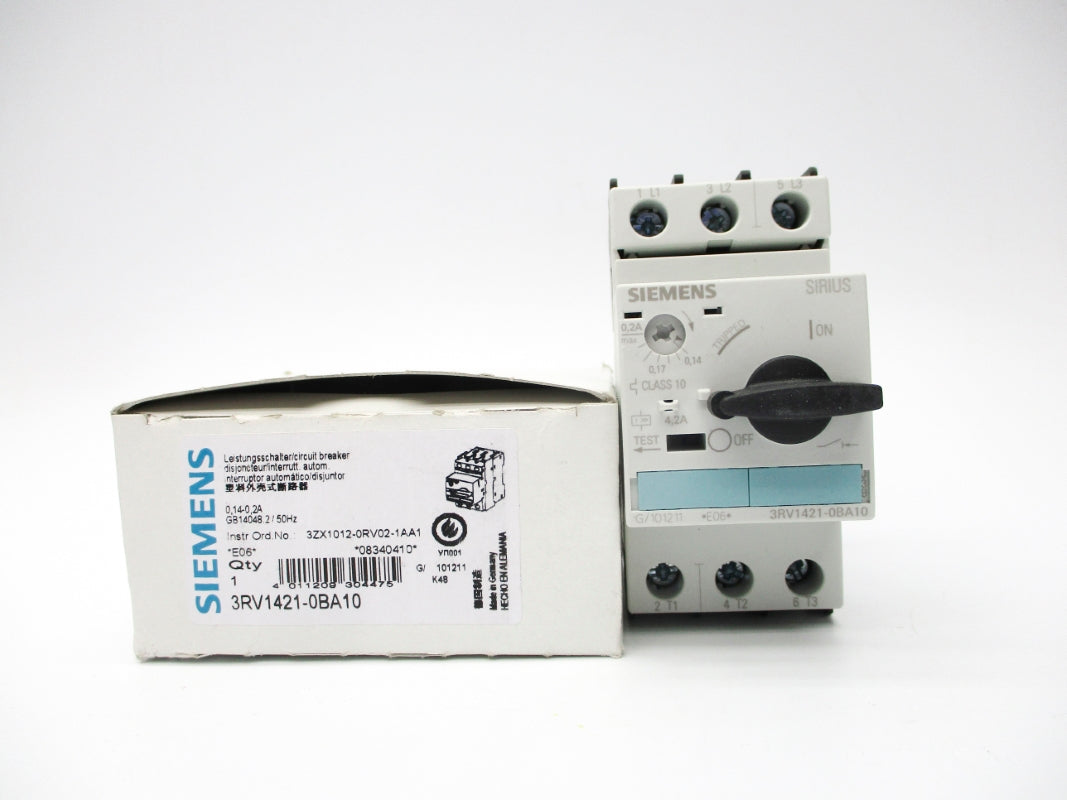 SIEMENS 3RV1421-0BA10 0.14-0.2A NSMP