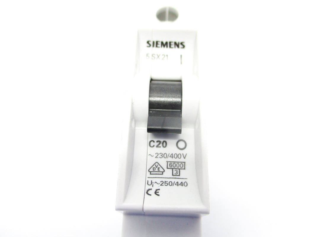 SIEMENS 5SX21-C20 20A 230/400V UNMP