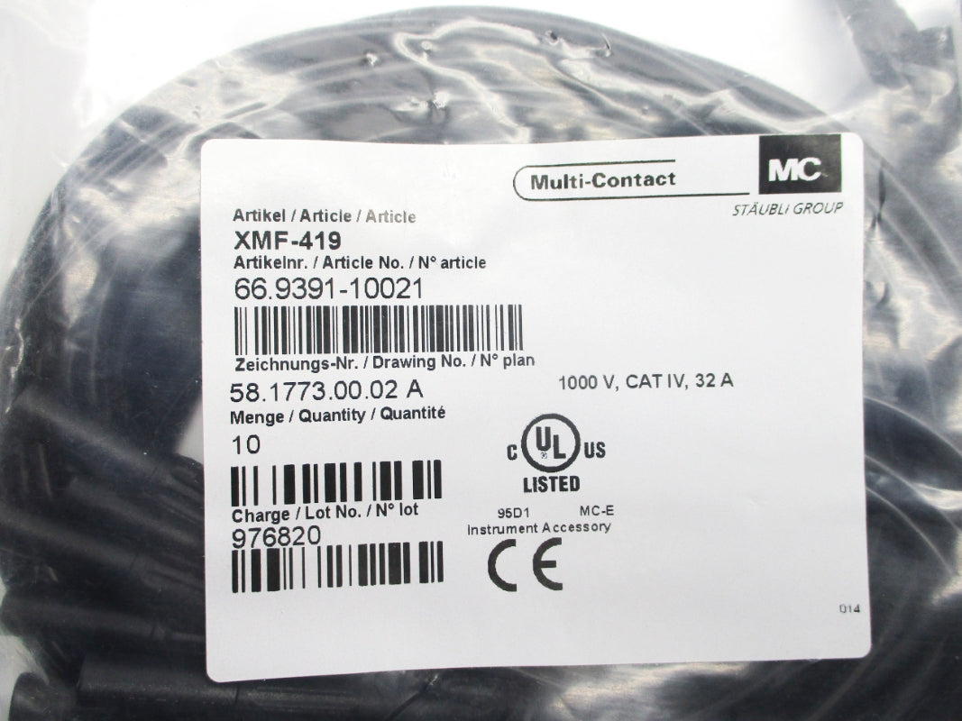 MULTI-CONTACT XMF-419 66.9391-10021 (PKG OF 10) NSMP