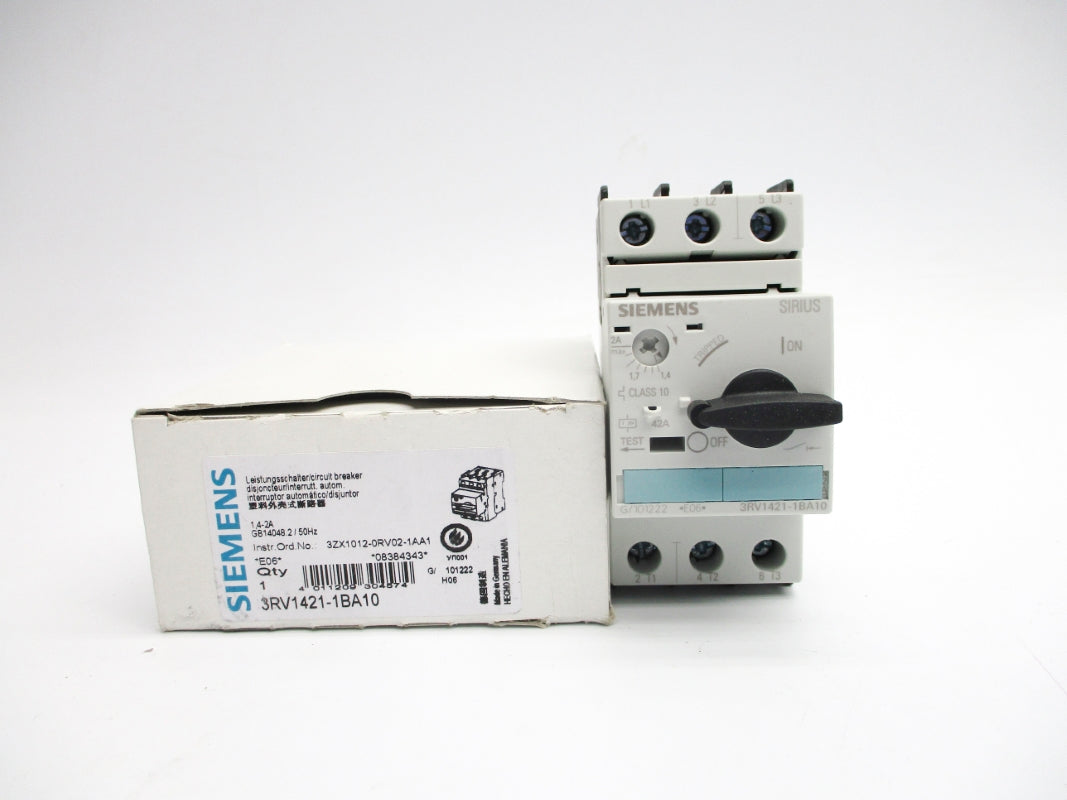 SIEMENS 3RV1421-1BA10 1.4-2A NSMP