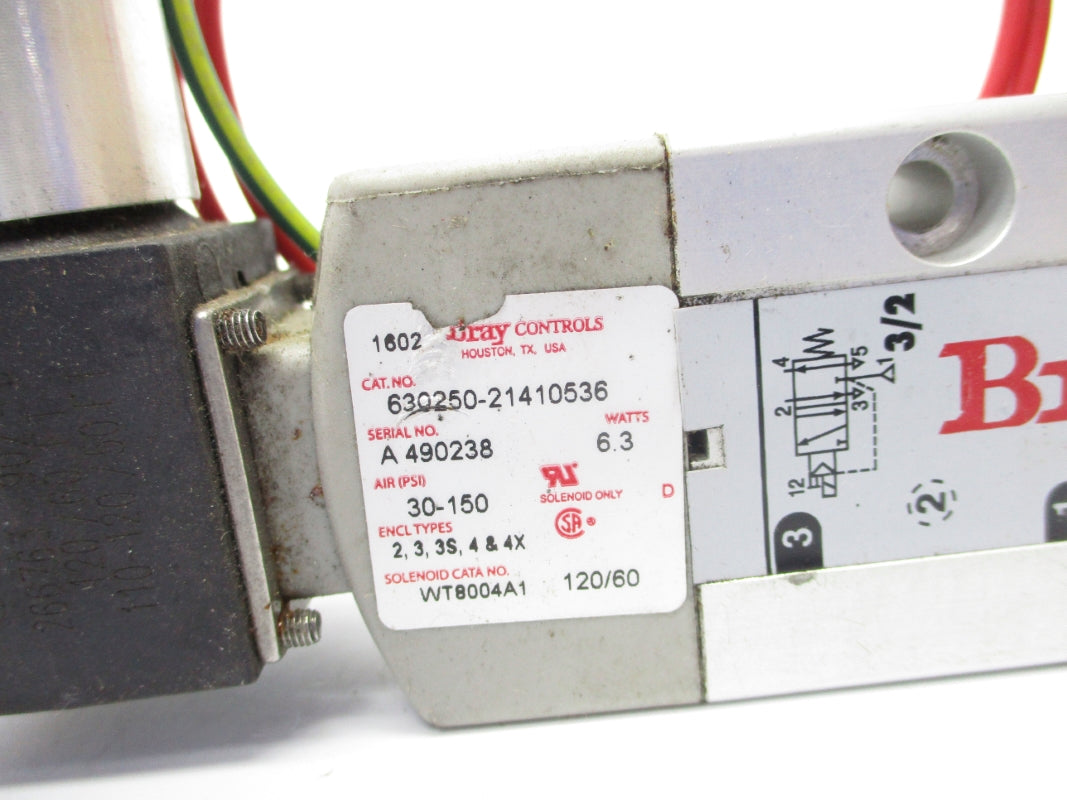 BRAY CONTROLS 630250-21410536 120V 30-150PSI UNMP