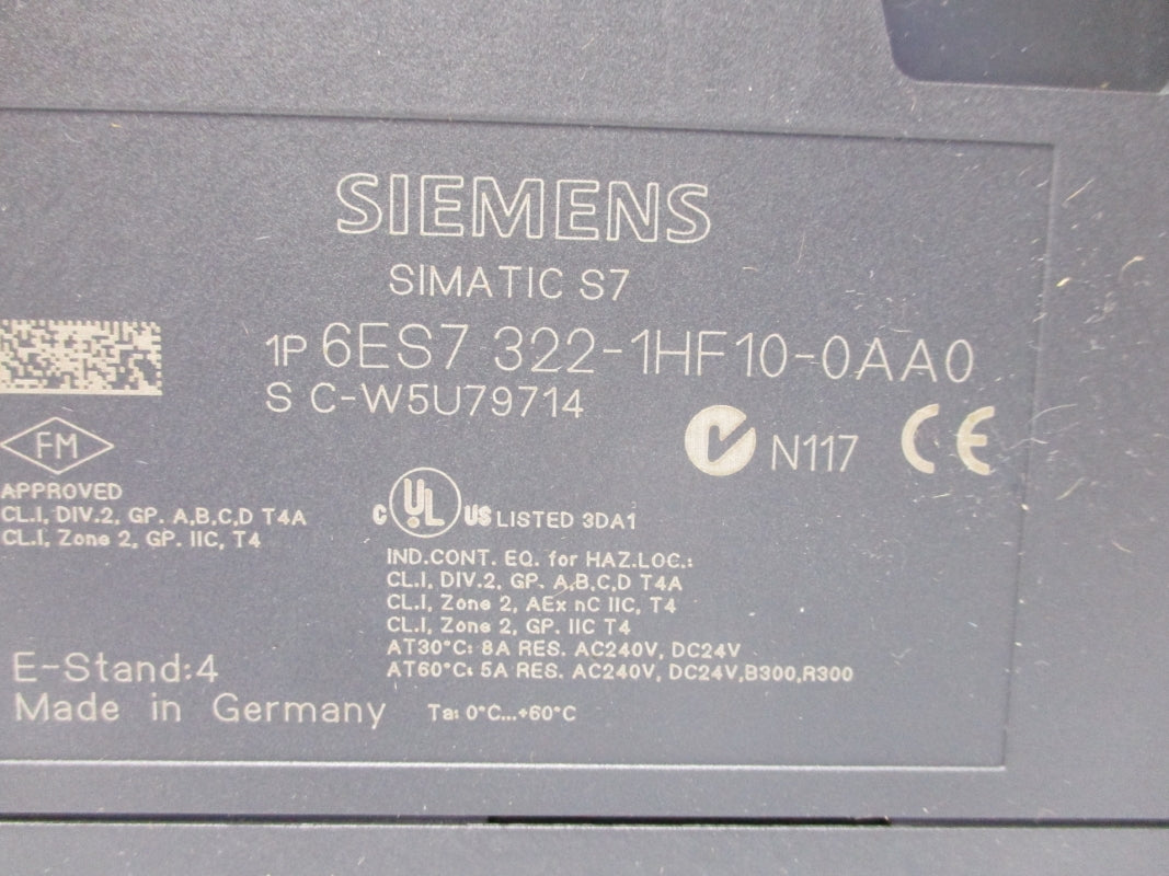 SIEMENS 6ES7322-1HF10-0AA0 230VAC NSNP