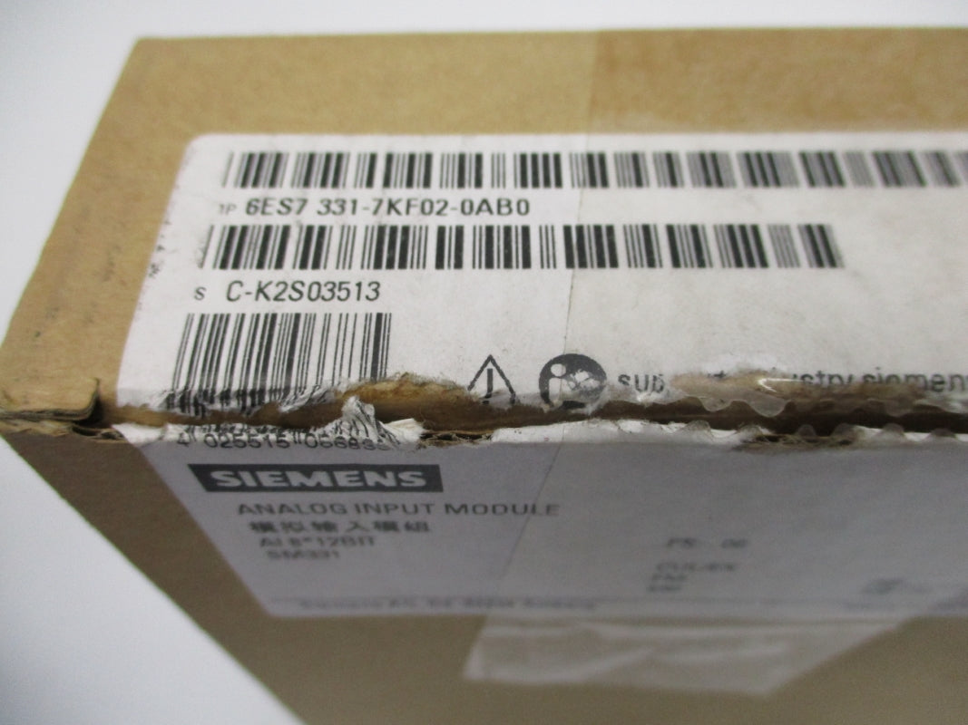 SIEMENS 6ES7 331-7KF02-0AB0 (AS PICTURED) NSMP
