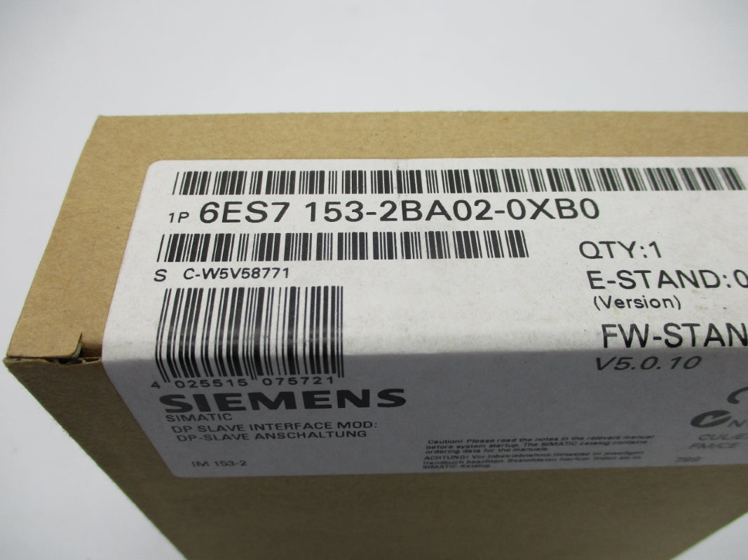 SIEMENS 6ES7153-2BA02-0XB0 NSFS