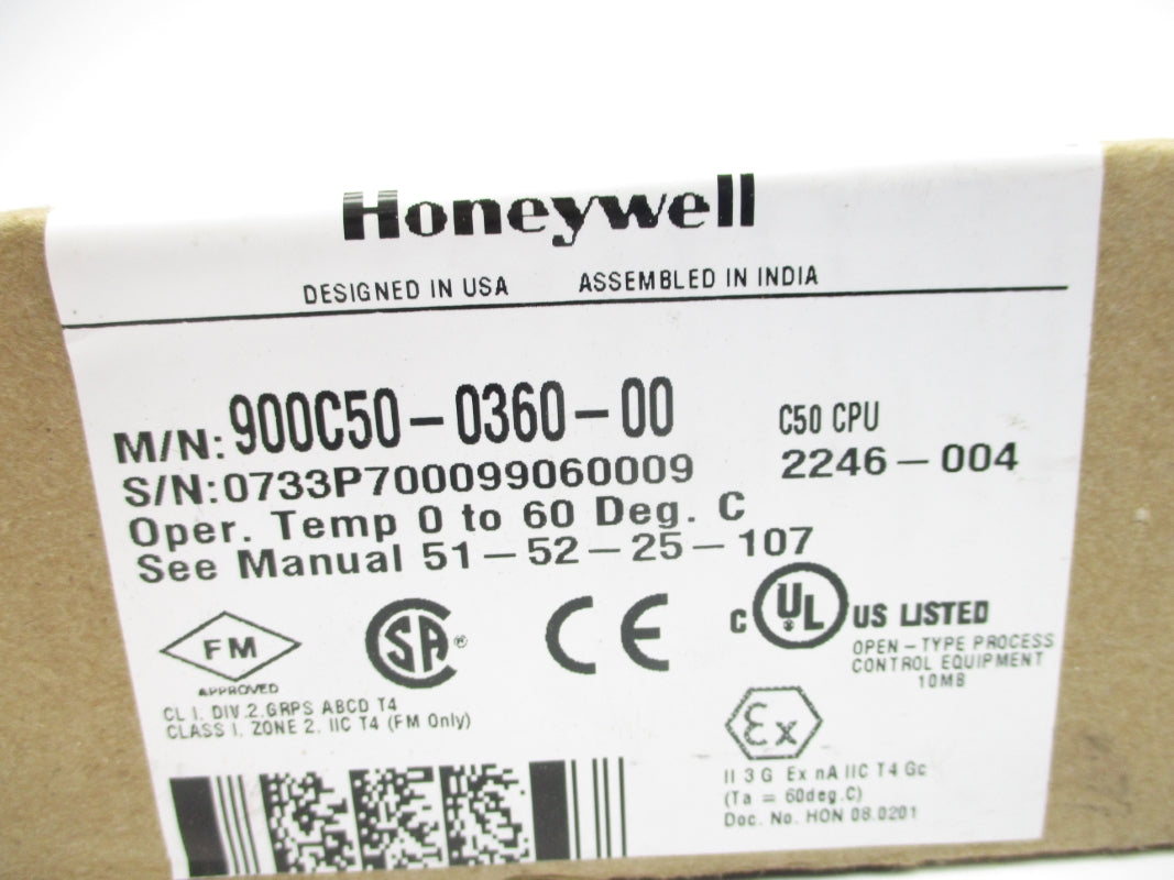 HONEYWELL 900C50-0360-00 0-60C NSMP