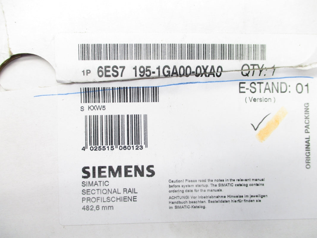 SIEMENS 6ES7195-1GA00-0XA0 NSMP