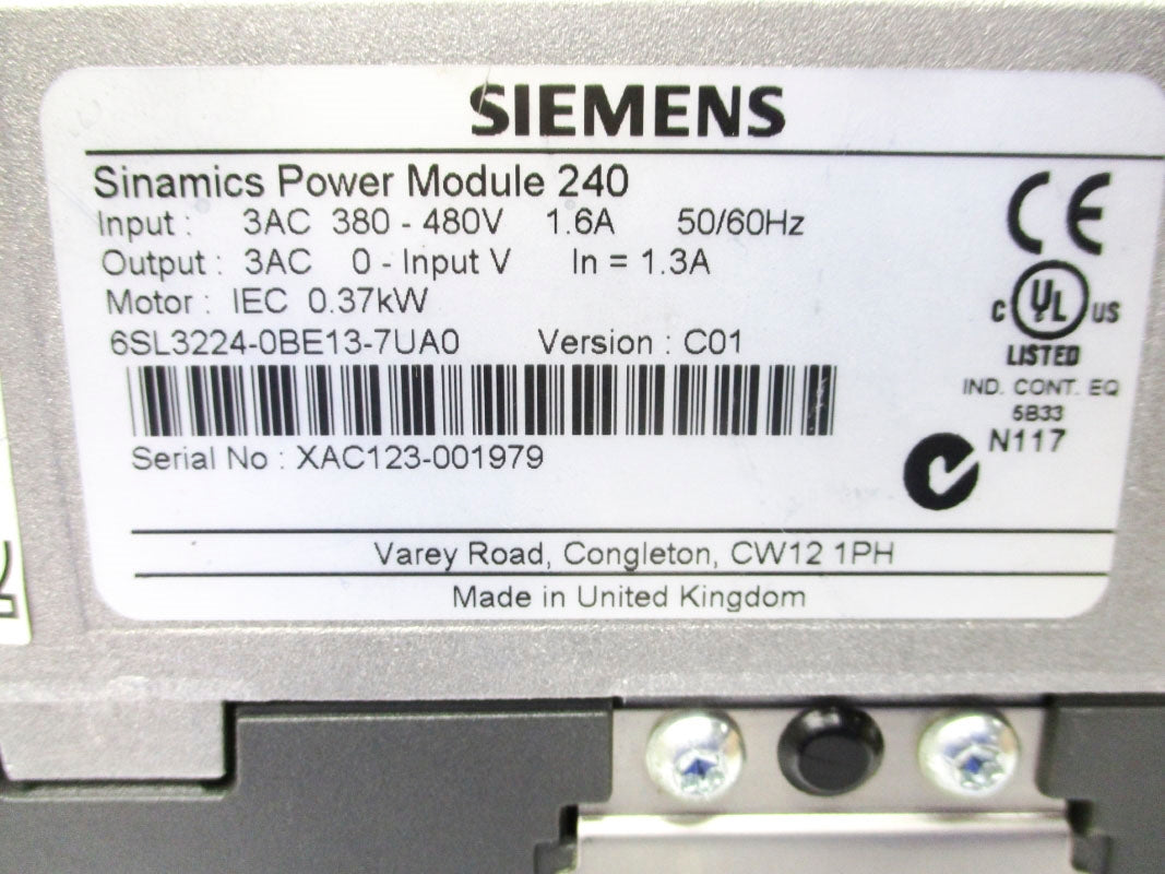 SIEMENS 6SL3224-0BE13-7UA0 NSNP