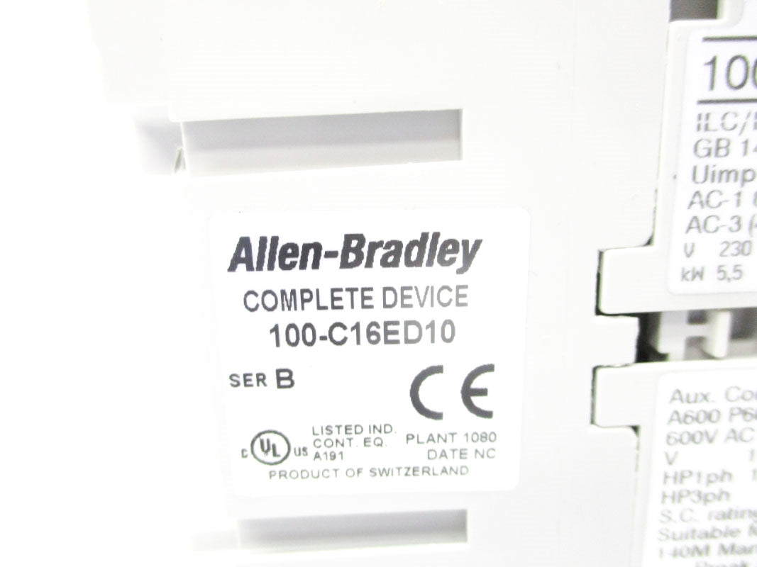 ALLEN BRADLEY 100-C16ED10 SER. B 110/125VDC NSNP