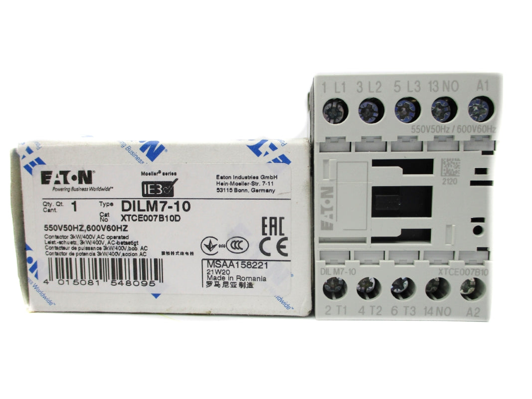 EATON DILM7-10 XTCE007B10D 550/600V NSMP