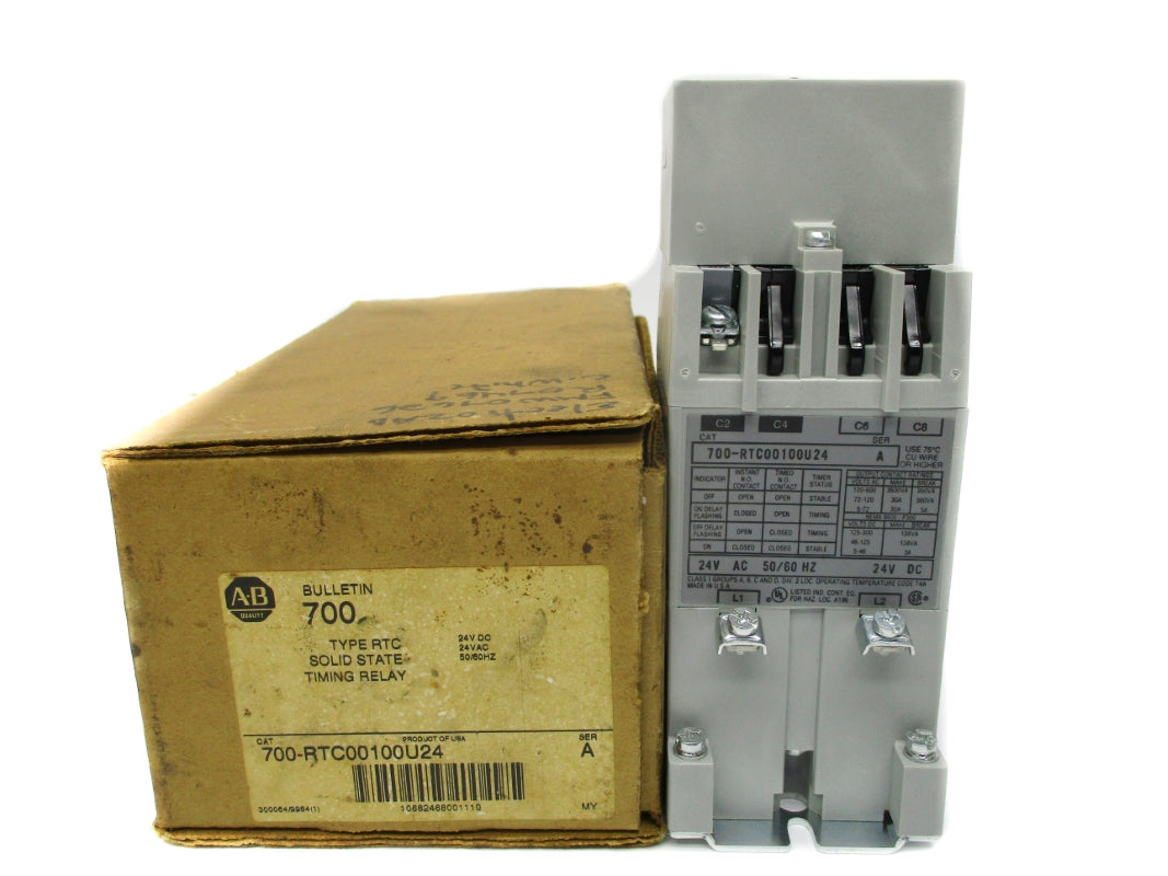 ALLEN BRADLEY 700-RTC00100U24 SER. A 24VAC/DC (BR/WH) NSMP