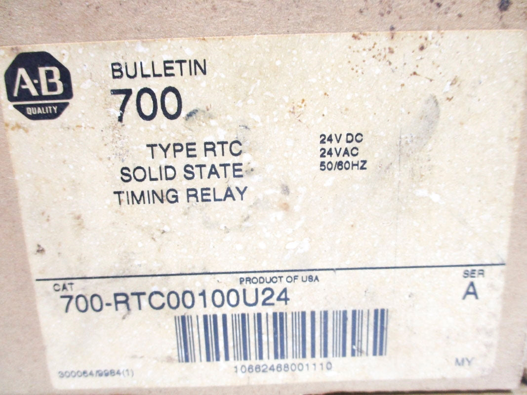 ALLEN BRADLEY 700-RTC00100U24 SER. A 24VAC/DC (BR/WH) NSMP