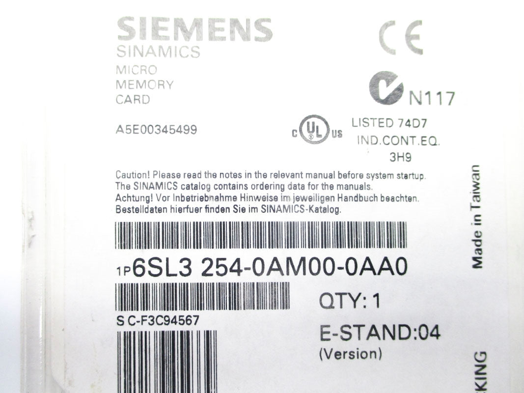 SIEMENS 6SL3254-0AM00-0AA0 NSFS