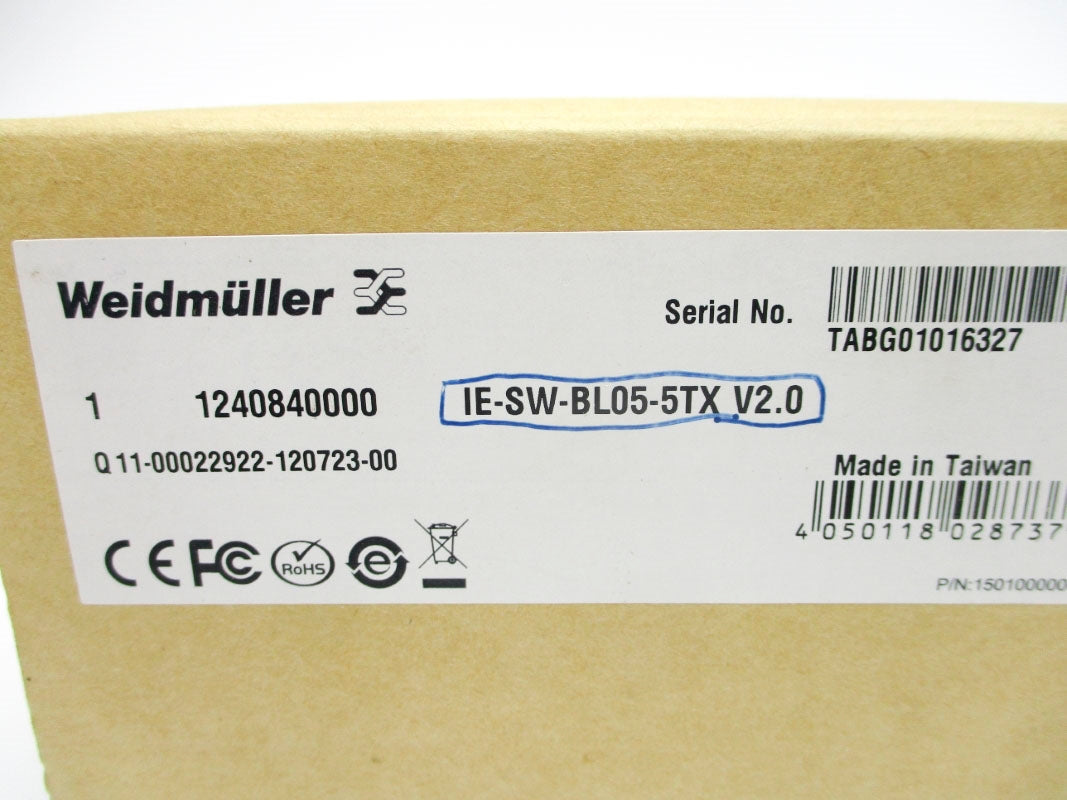 WEIDMULLER IE-SW-BL05-5TX 124084000 NSMP