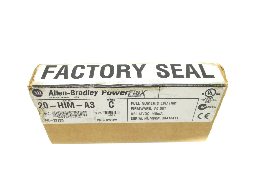 ALLEN BRADLEY 20-HIM-A3 SER. C F/W 6.001 DATE: 2013 NSFS