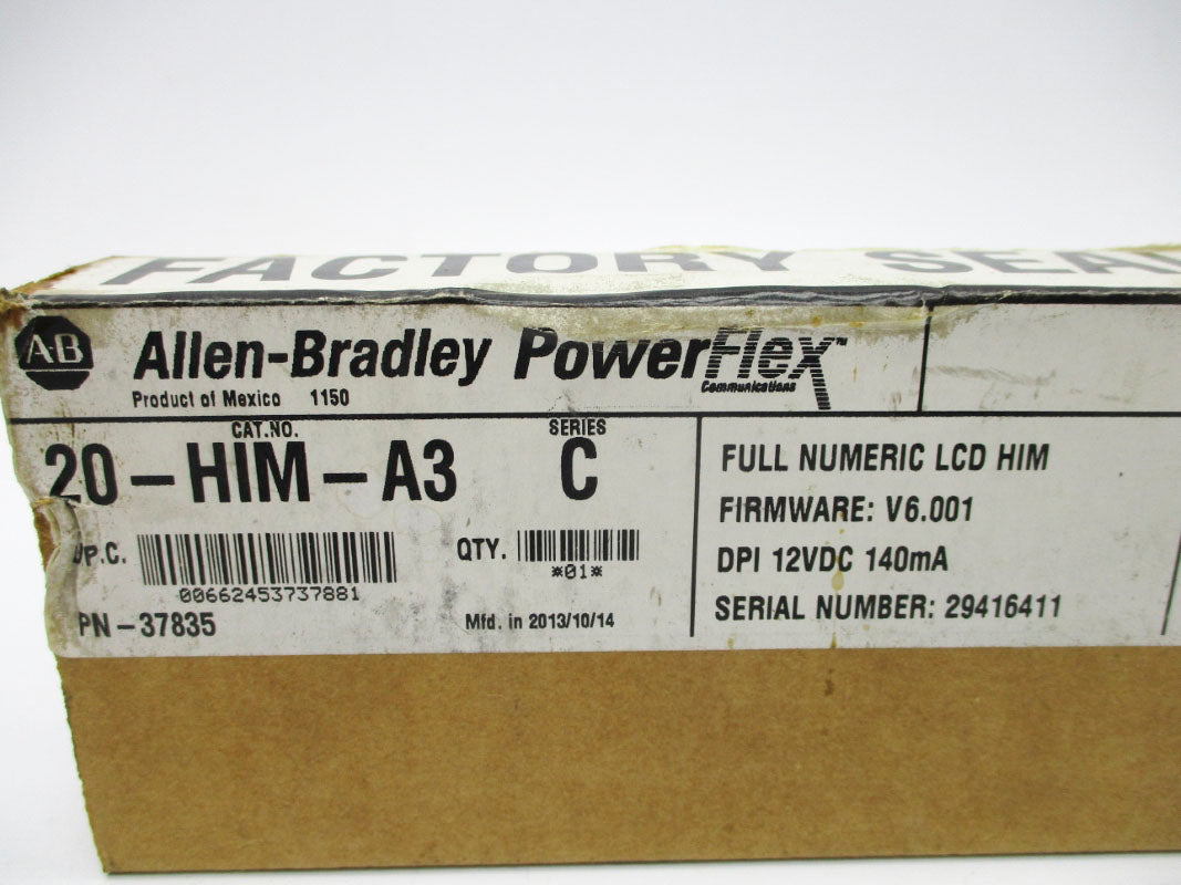 ALLEN BRADLEY 20-HIM-A3 SER. C F/W 6.001 DATE: 2013 NSFS