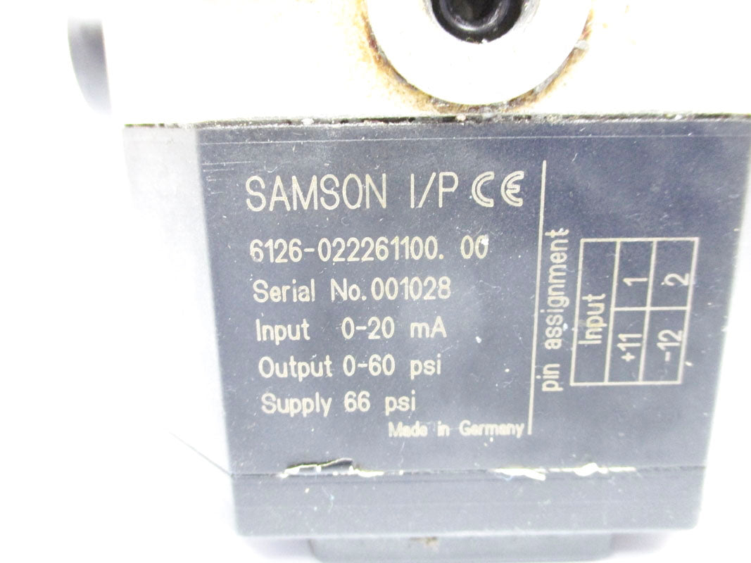 SAMSON 6126-022261100.00 66PSI UNMP
