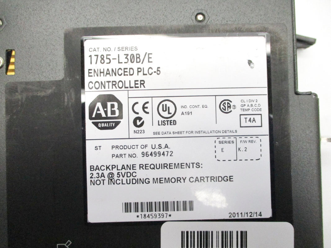 ALLEN BRADLEY 1785-L30B SER. E F/W K.2 5VDC UNMP