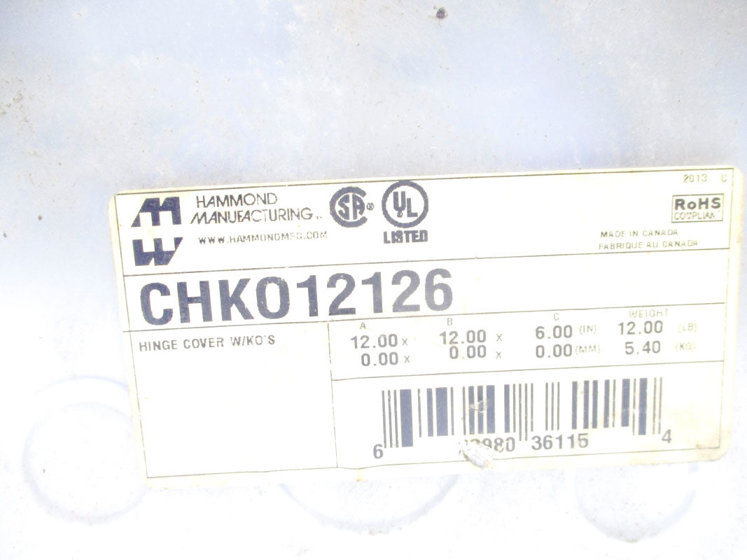 HAMMOND MANUFACTURING CHK012126 NSMP