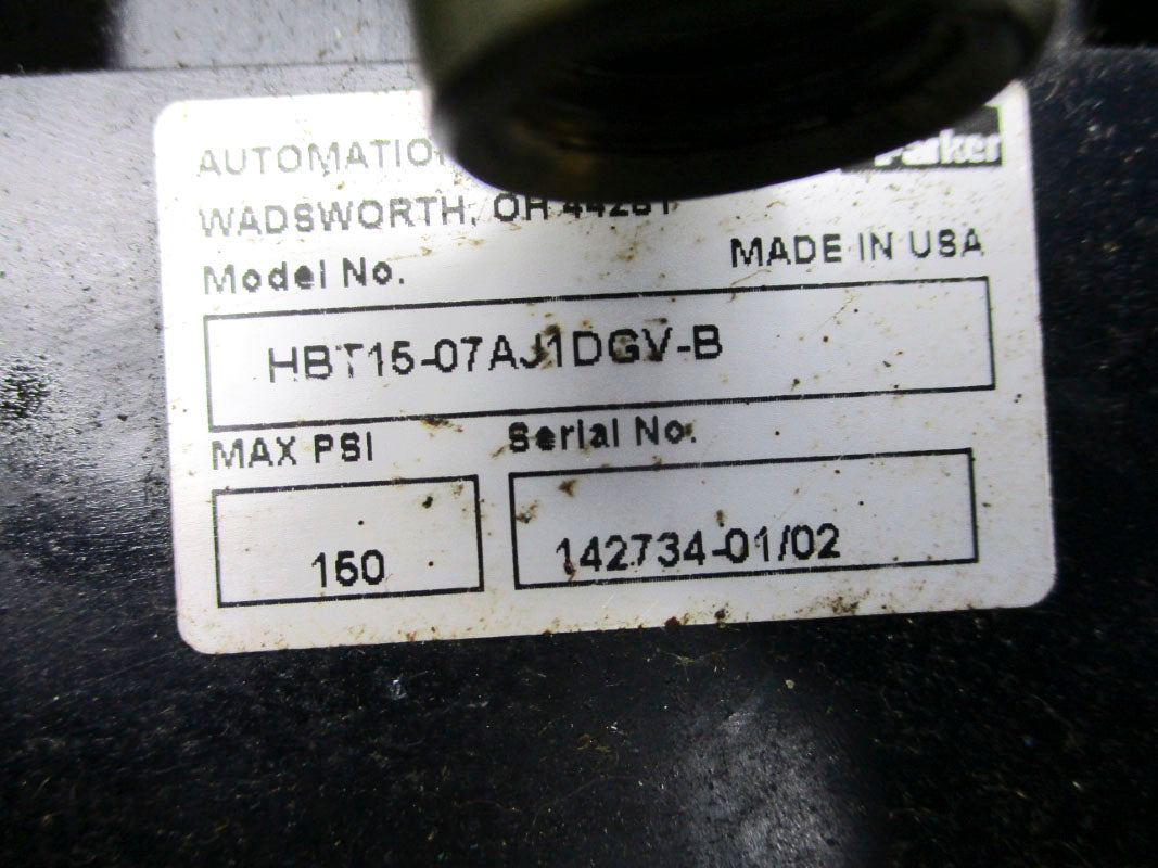 PARKER HBT15-07AJ1DGV-B 150PSI UNMP