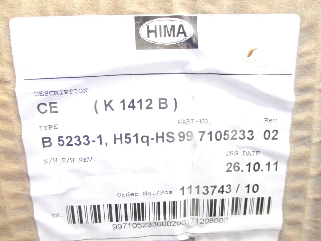 HIMA 99-7105233 B5233-1 NSMP