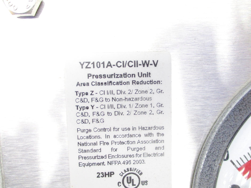 BEST PURGING SYSTEMS YZ101A-CI/CII-W-V 0-.5PSI NSNP