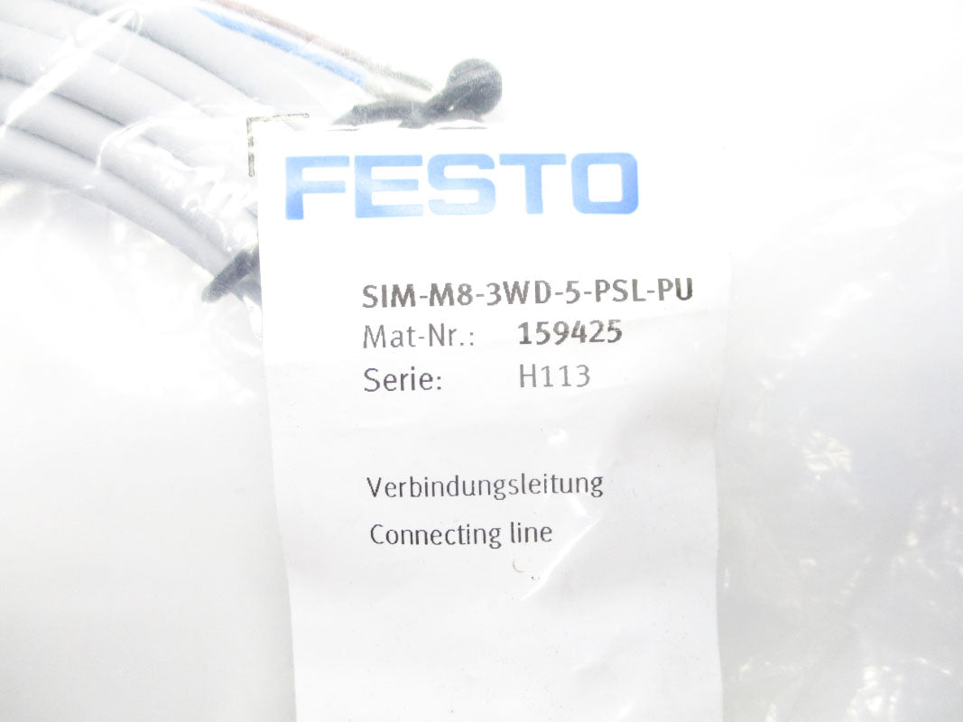 FESTO SIM-M8-3WD-5-PSL-PU 159425 NSMP