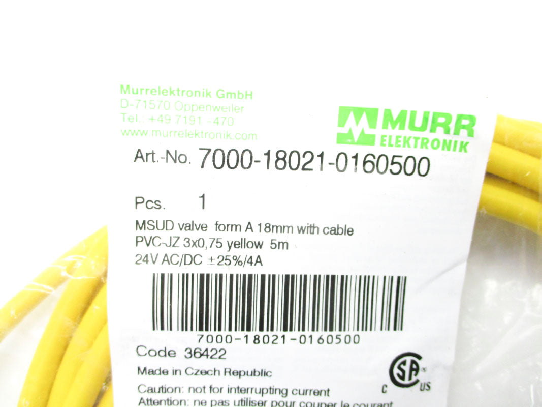 MURR ELEKTRONIK 7000-18021-0160500 NSMP
